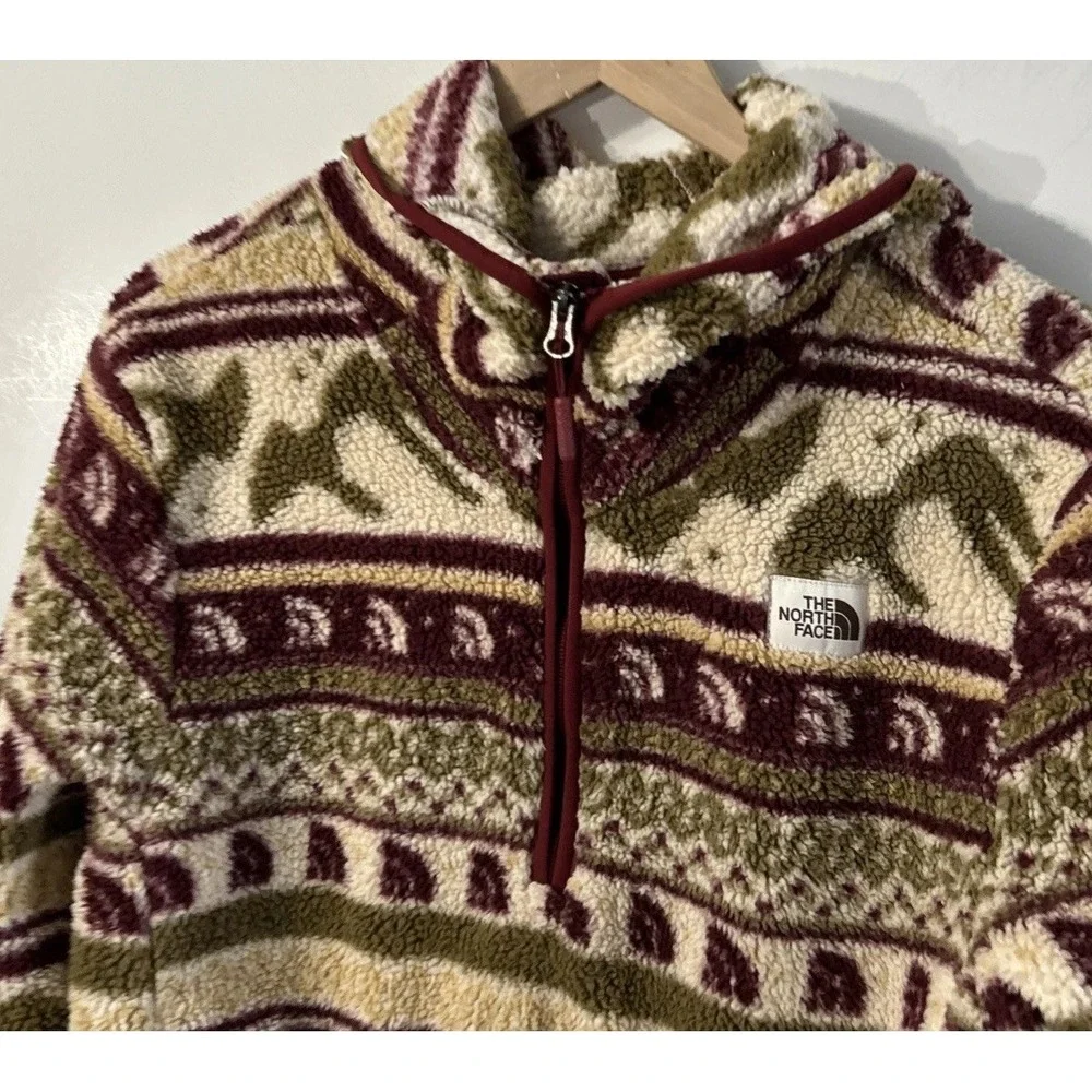 RARE! The North Face Men's Campshire Fleece Pullover Hoodie TNF Dome Logo Small